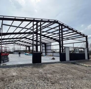 Steel Frame Building Big Steel Structure Warehouse Storage and Facilities Price Low Cost Commercial Industrial Pre Engineering Prefab Modern Design High Quality Steel Plants