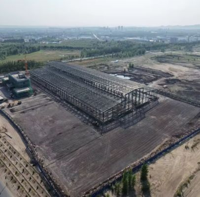 ساختار فولادی کربن پیش ساخته کارگاه کارگاه کارخانه صنعتی و محلول ذخیره سازی سالن در فضای باز/ خانه مزرعه