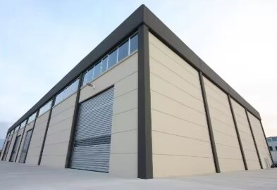 تامین کارخانه پیش ساخته کارگاه انبار نور آشیانه سازه فلزی ساختمان جوش داده شده و نصب شده