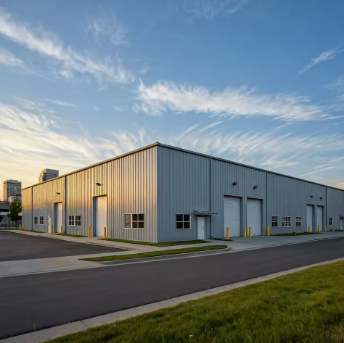 کارگاه سازه های فولادی پیش ساخته پایدار ISO 9001 راه حل های سفارشی ساختمان صنعتی